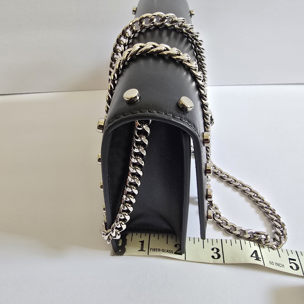 Alexander McQueen Skull Leather Crossbody Black - Picture 12 of 14